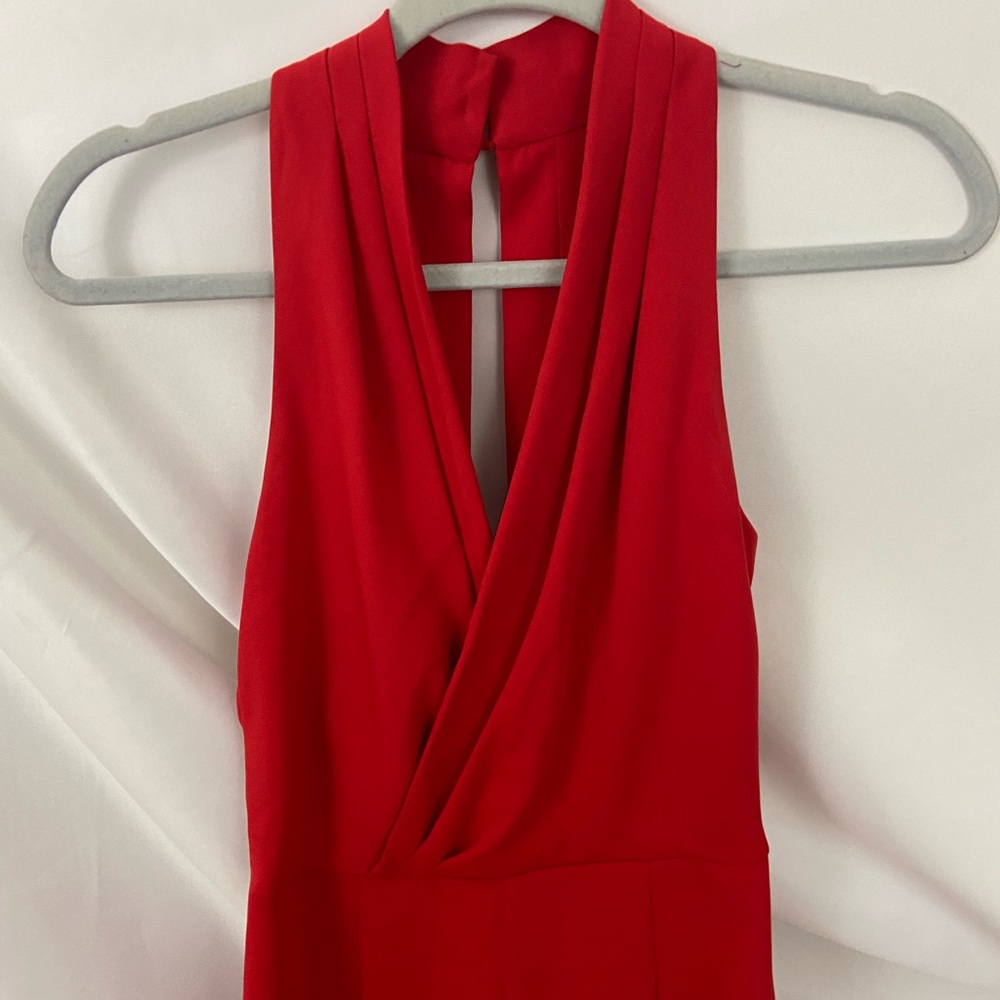 Red jumpsuit